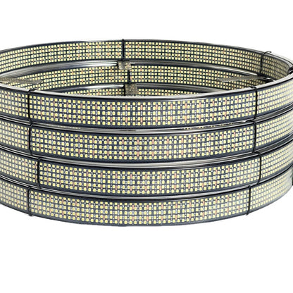 10 Row Pure White Wheel Lights, Inside & Outside - view 2