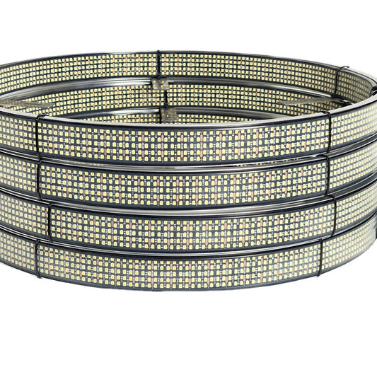 10 Row Pure White Wheel Lights, Inside & Outside - view 2