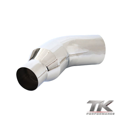 Universal 45° Exhaust Tail Pipe Elbow Tip (4″→7″, 5″→7″, 5″→8″)