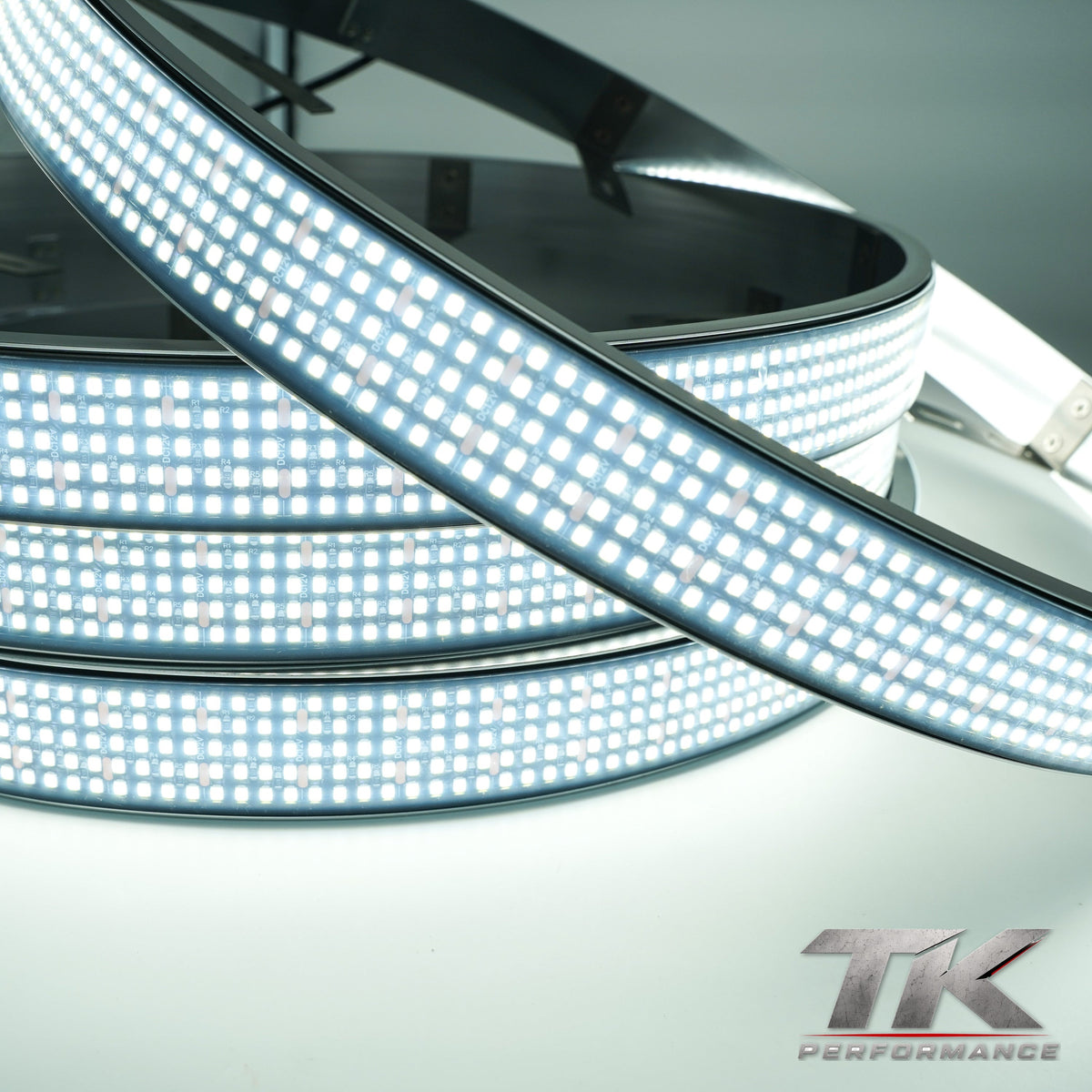 10 Row Pure White Wheel Lights, Outside (Set of 4)