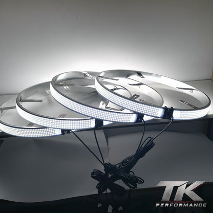 5 Row Pure White Wheel Lights (Set of 4)