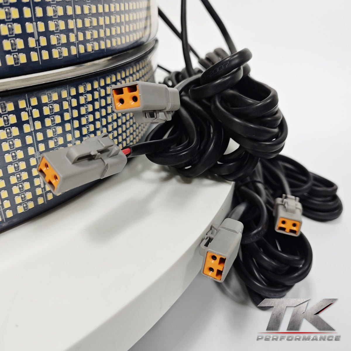 20 Row Pure White Wheel Lights, Inside & Outside (Set of 4)