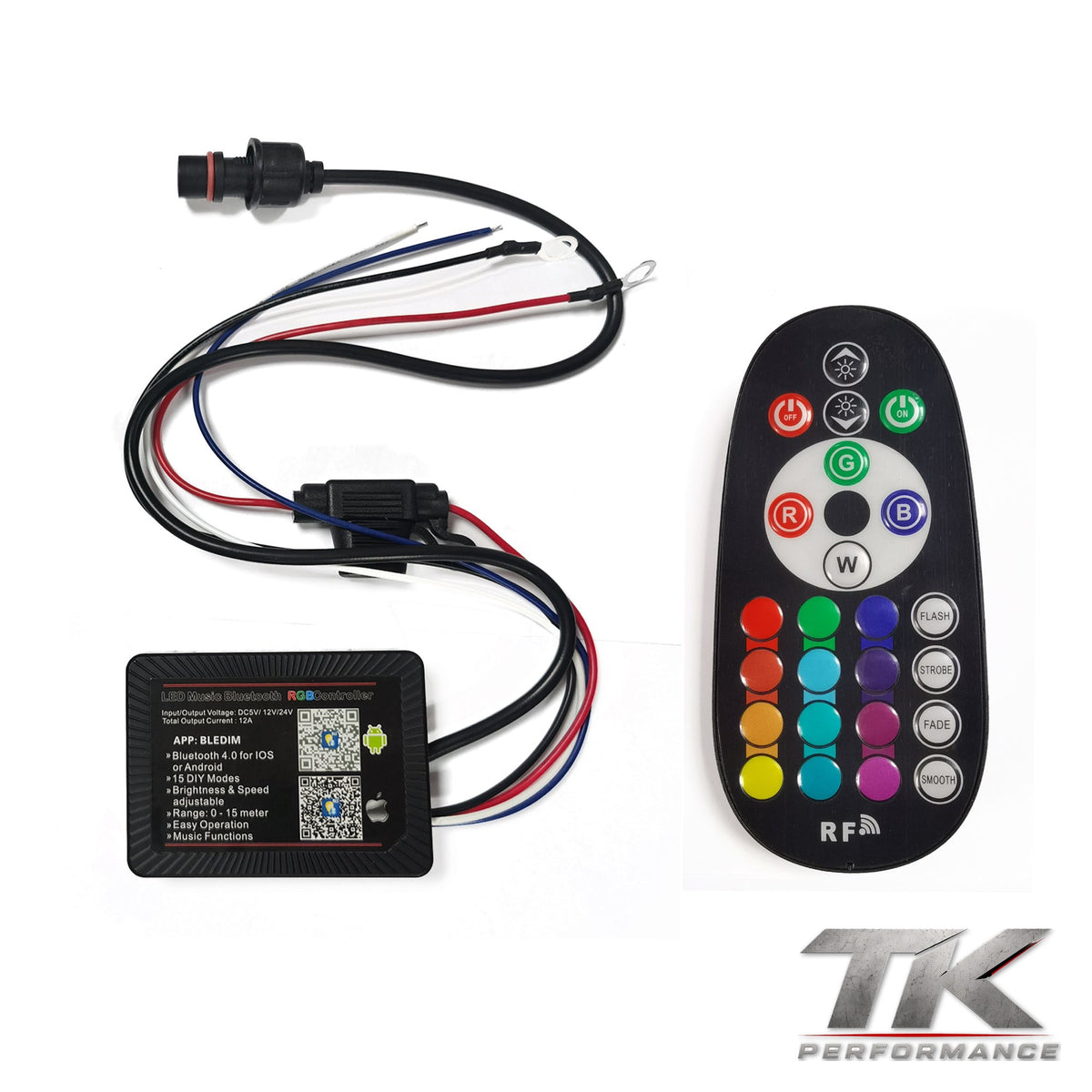 Quad Row Wheel Lights, White or RGBW (Set of 4)