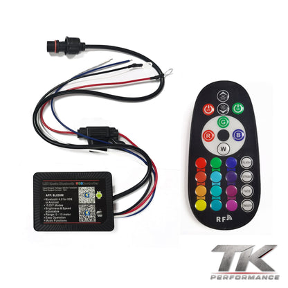 Quad Row Wheel Lights, White or RGBW (Set of 4)