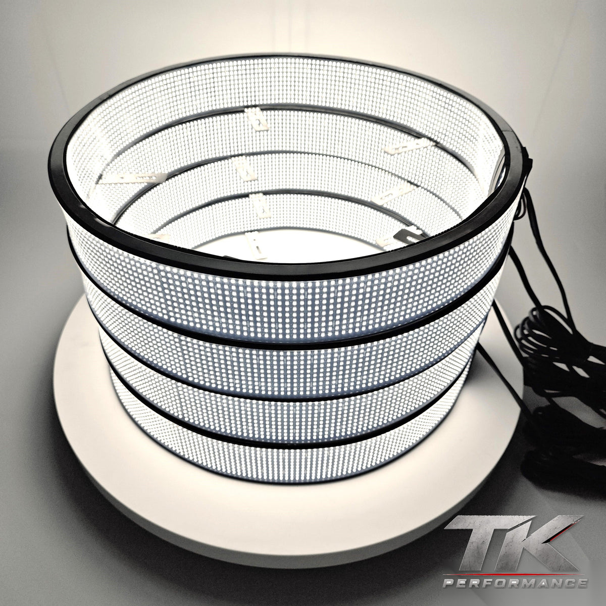20 Row Pure White Wheel Lights, Inside & Outside (Set of 4)