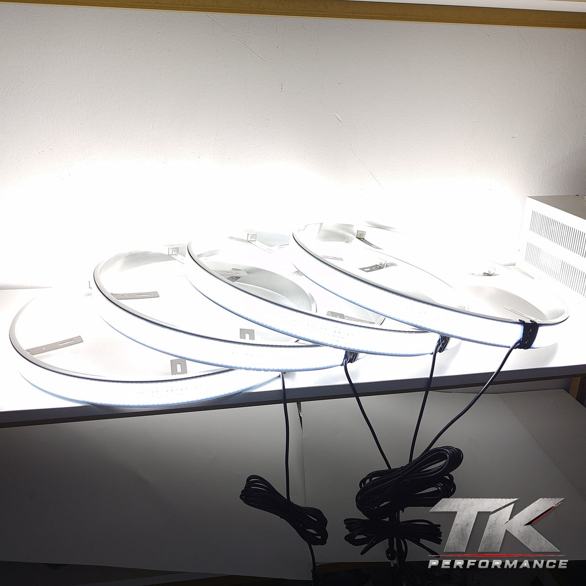 Quad Row Wheel Lights, White or RGBW (Set of 4)