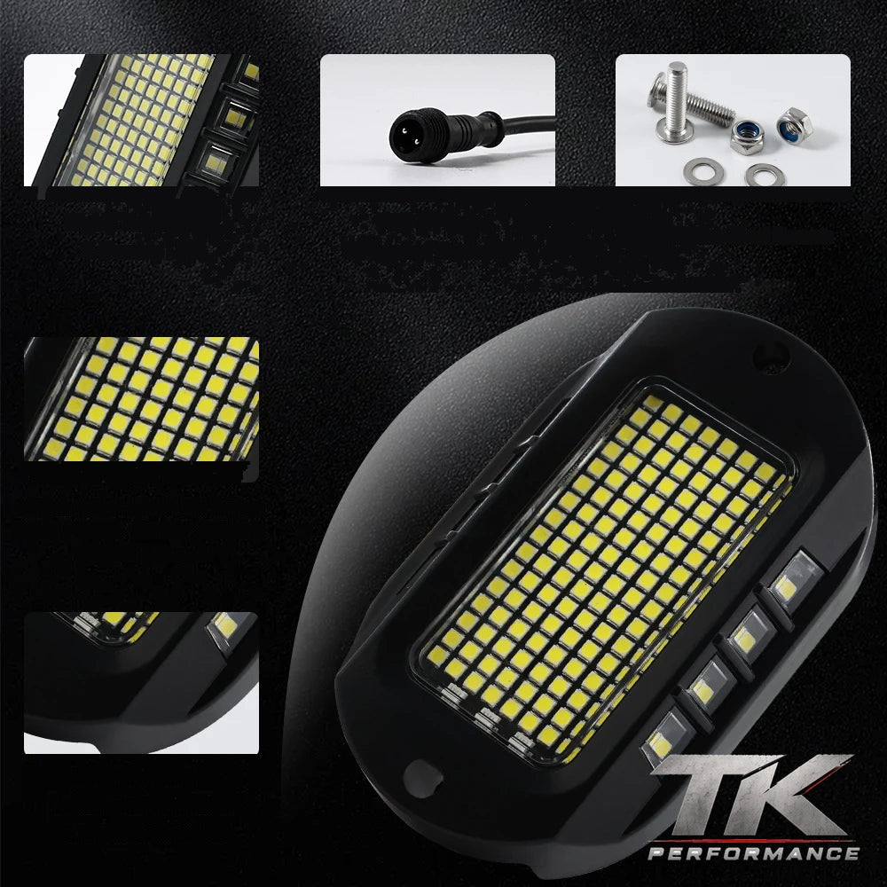 144 LED Pure White Rock Lights